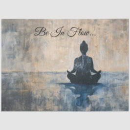 Zen-Mediationsfluss Seidenpapier