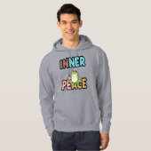 Zen Meditating Frog Inner Peace Hoodie (Vorne ganz)