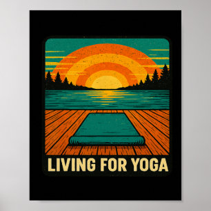 Zen-Meditation Achtsamkeit Friedenssuchende Lebend Poster