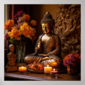 Zen-Meditation Buddha 1 Poster (Vorne)