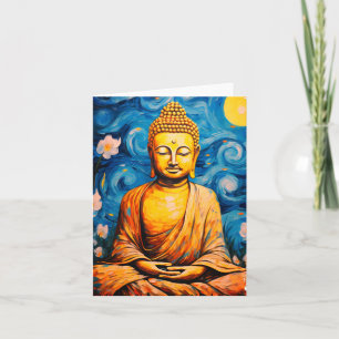 Zen Meditation Buddha Art Karte