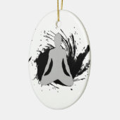 Zen-Meditation Keramikornament (Links)