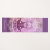 Zen Meditation Lila Personalisiert Yogamatte (Vorderseite (Horizontal))