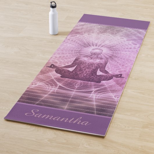 Zen Meditation Lila Personalisiert Yogamatte (Beispiel)