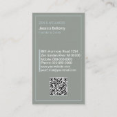 Zen Meditation Visitenkarte (Rückseite)