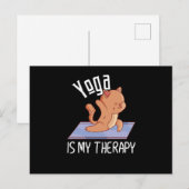 Zen Meditation Yoga Cat Omm Geschenk Postkarte (Vorne/Hinten)