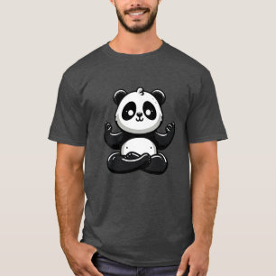 Zen Meditationspanda - Süße Tier Meditation Pose T-Shirt