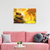 Zen-Meditationsteine und Ahornmassage-Blätter Leinwanddruck (Insitu (Wohnzimmer))