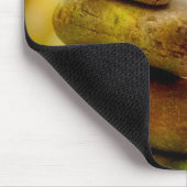 Zen-Meditationsteine und Ahornmassage-Blätter Mousepad (Ecke)