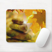 Zen-Meditationsteine und Ahornmassage-Blätter Mousepad (Mit Mouse)