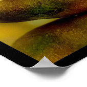 Zen-Meditationsteine und Ahornmassage-Blätter Poster (Ecke)