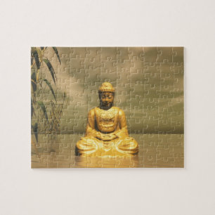 Zen meditierender Buddha Puzzle
