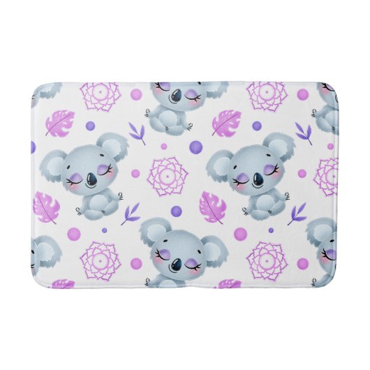 Zen meditierender Koala Badematte (Vorderseite)