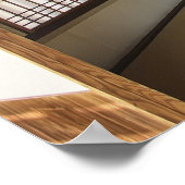 ZEN MEDITUNGSRAUM und KATOMADO FENSTER - KYOTO Poster (Ecke)