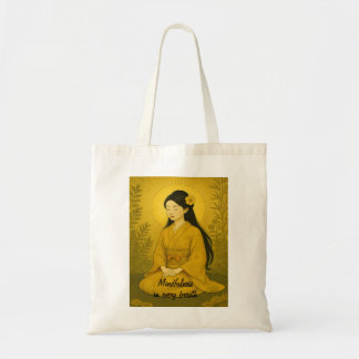 Zen Medizin Kunst Mindfulness Yoga Gelbe Angewohnh Tragetasche