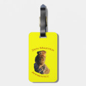 Zen-Meister Gepäckanhänger (Rückseite vertikal)