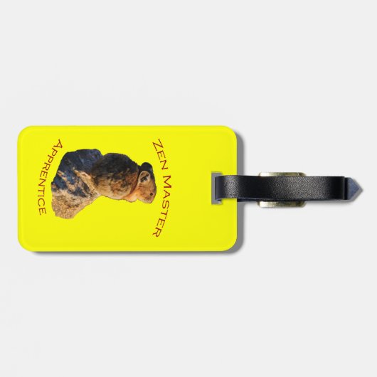 Zen-Meister Gepäckanhänger (Rückseite horizontal)