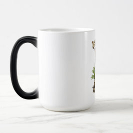 Zen-Meister-Katze Lustige Chill Graue Tabby-Katze  Verwandlungstasse