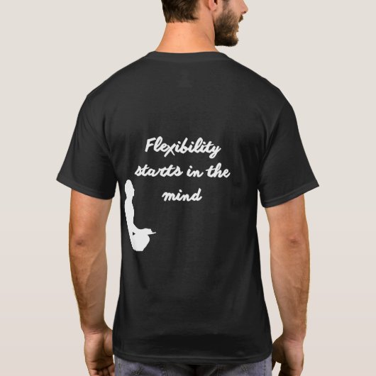 Zen Mind Yoga BLACK T-Shirt (Rückseite)