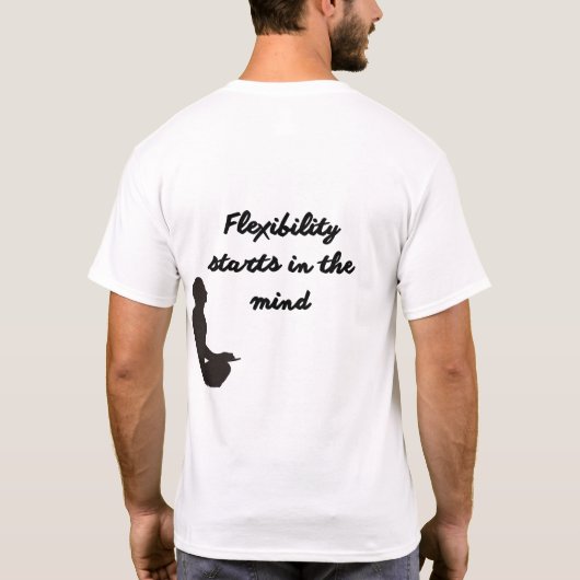 Zen Mind Yoga WITHE T-Shirt (Rückseite)