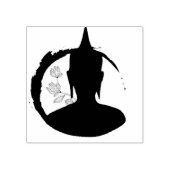 Zen Mindfulness Coach Gummistempel (Prägung)