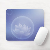 Zen Mindfulness Gift - Soft Lotus Flower Mouse Pad Mousepad (Mit Mouse)