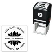 Zen Mindfulness Medizin Lotus Rücksendeadresse Permastempel (Beispiel)