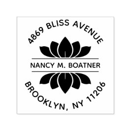 Zen Mindfulness Medizin Lotus Rücksendeadresse Permastempel