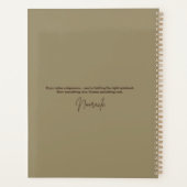 Zen Mindfulness Planner Planer (Rückseite)