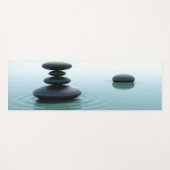 Zen Minimalistisch Calming Stones Yogamatte (Vorderseite (Horizontal))