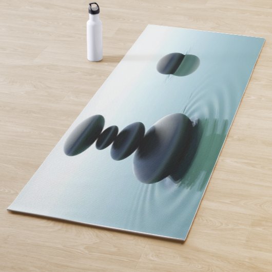 Zen Minimalistisch Calming Stones Yogamatte (Beispiel)