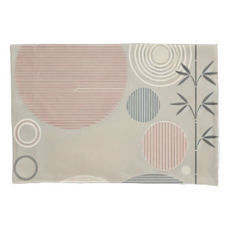 Zen Minimalistisch Pillowcase - Asiatische Eleganz Kissenbezug