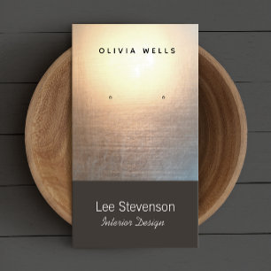 Zen Minimalistisch Simple New Age Interior Designe Visitenkarte