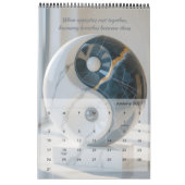 Zen-Minimalistischer Wandkalender (Jan 2027)