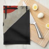 Zen mit Ensō Kreis #2 Handtuch (Viertel Falte)