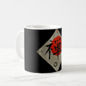 Zen mit Ensō Kreis #2 Kaffeetasse (Vorderseite Links)