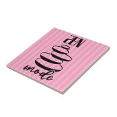 Zen-Mode-Quotenbilanzen Rosa Streifen Fliese (Seite)