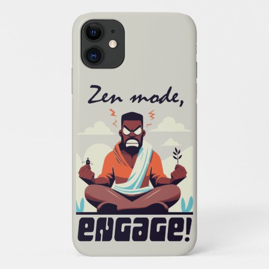 Zen-Modus, Engage! ⚡ Erwachsene ist ein Glitch Case-Mate iPhone Hülle (Rückseite)