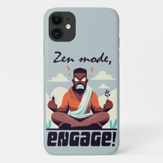 Zen-Modus, Engage! ⚡ Erwachsene ist ein Glitch Case-Mate iPhone Hülle (Rückseite)