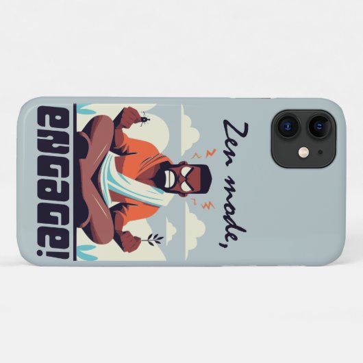 Zen-Modus, Engage! ⚡ Erwachsene ist ein Glitch Case-Mate iPhone Hülle (Rückseite (Horizontal))