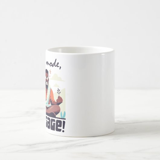 Zen-Modus, Engage! ⚡ Erwachsene ist ein Glitch Kaffeetasse (Mittel)