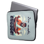 Zen-Modus, Engage! ⚡ Erwachsene ist ein Glitch Laptopschutzhülle (Vorderseite Links)