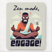 Zen-Modus, Engage! ⚡ Erwachsene ist ein Glitch Mousepad (Vorne)