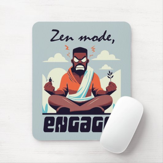 Zen-Modus, Engage! ⚡ Erwachsene ist ein Glitch Mousepad (Mit Mouse)