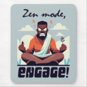 Zen-Modus, Engage! ⚡ Erwachsene ist ein Glitch Mousepad (Vorne)