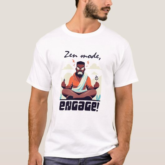 Zen-Modus, Engage! ⚡ Erwachsene ist ein Glitch T-Shirt (Vorderseite)