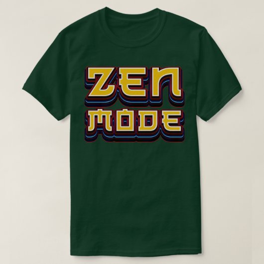 Zen-Modus-Meditation T-Shirt (Design vorne)
