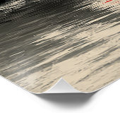 Zen Monk Meditation Sonnenuntergang Kunst - Minima Poster (Ecke)