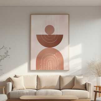 Zen Mountain Harmonie - Minimalistische Wand Kunst