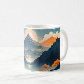 Zen Mountain Sunrise Tasse (VorderseiteRechts)